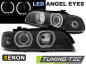 Preview: Xenon LED Angel Eyes Scheinwerfer für BMW 5er E39 Facelift 00-03 schwarz